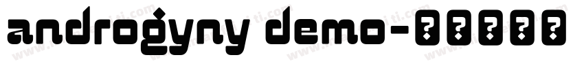 androgyny demo字体转换